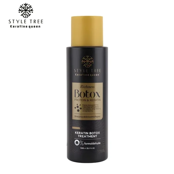 Large bottle of Botox Protein & Keratin 0% Formaldehyde Straightening Treatment