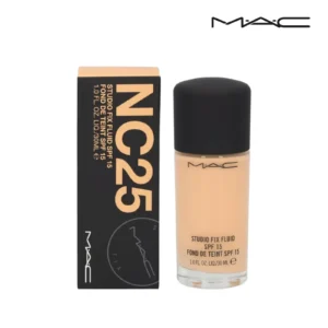 Glass bottle of MAC Studio Fix Fluid Foundation SPF15 30ml