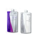 Two bottles of Shiseido Crystallizing Straight Ex1 and Neutralizer 400g combo set together