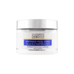 Image of the white and green tube of Silky Cool Extra Whitening Facial Scrub