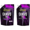 Streax Canvo Line Hair Straightening Cream and Neutralizing Cream 500g set combo pack